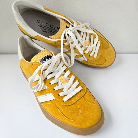 Gucci x Adidas Gazelle 2022 Collaboration Mens Size 5 Womens 7 Sneakers Rare - Picture 2 of 16